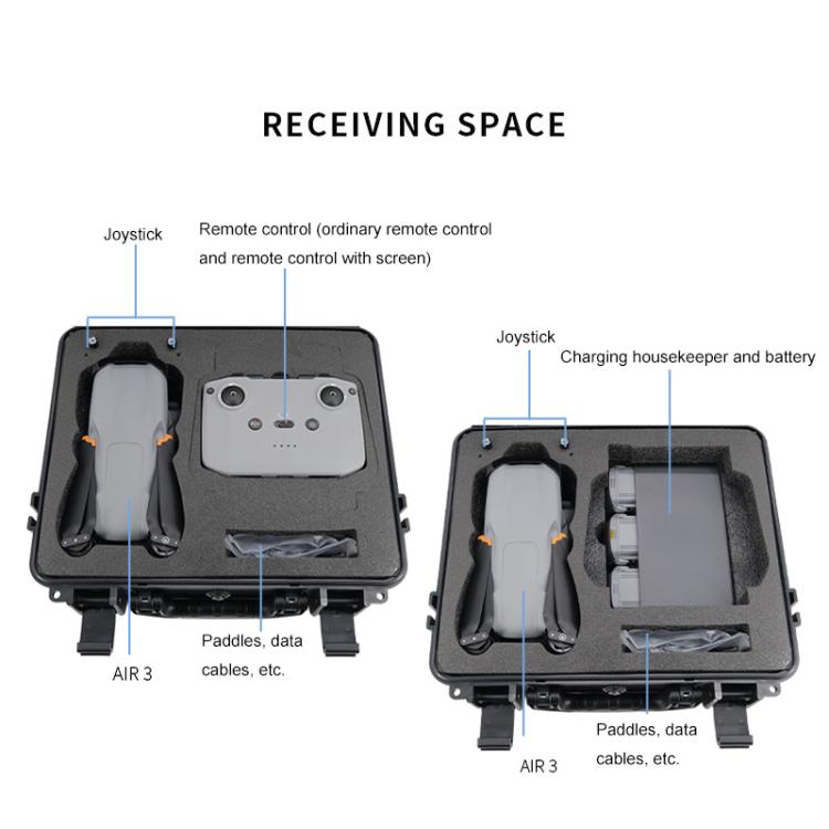 For DJI Air 3 Portable Waterproof and Shockproof Drone Storage Box Safety Explosion-proof Box For DJI Air 3 Portable Waterproof and Shockproof Drone Storage Box Safety Explosion-proof Box